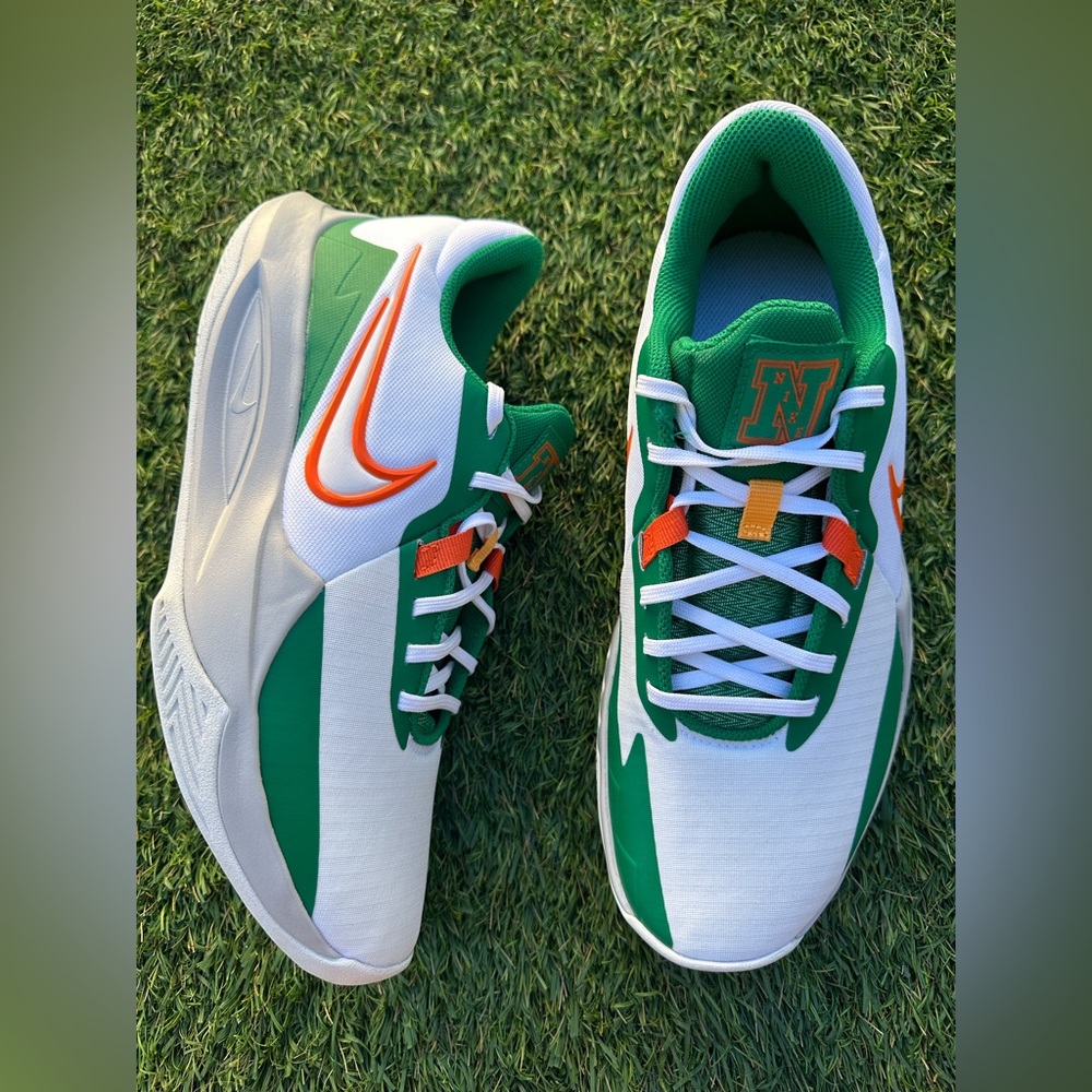 Nike Precision 6 Mens Size US 9.5 Michelangelo Malachite Safety Orange DD9535-10
